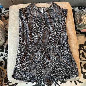 Black and white romper